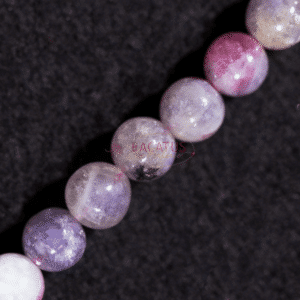 Tourmaline plain round purple 8 mm, 1 strand
