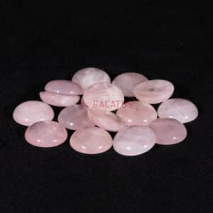 Cabochon quartz rose 8-30 mm, 1 pièce