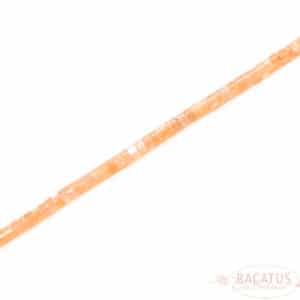Sunstone Heishi beads sand-colored approx. 2x4mm, 1 strand