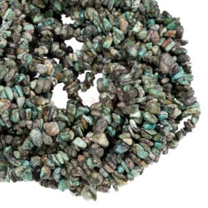 African turquoise sliver 5 x 8 mm, 1 strand