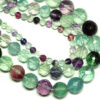 Rainbow faceted round 2 - 10 mm, 1 strand - 10mm