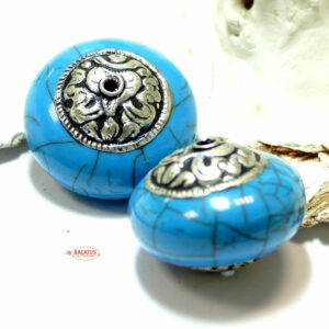 Mila pearl turquoise approx. 20×26 mm