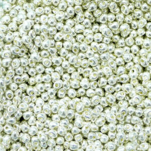 Drop Beads from Miyuki DP28-1051 galvanized silver 5g