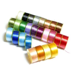 Nymo yarn color selection Ø 0.15mm L 44.5m (€ 0.03 / m)