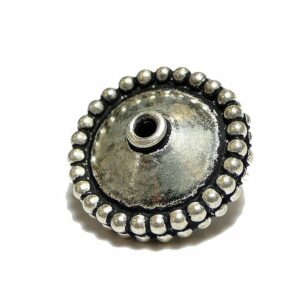 Discus 925 silver blackened Ø 9×16 mm