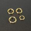 Split rings 925 silver * gold-plated * Ø 5 - 7 mm 10 pieces - 5mm