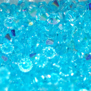 Crystal beads Bicone PRECIOSA aqua bohemica AB 4 – 8 mm