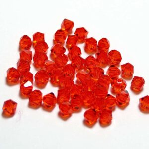 Perles de cristal Bicône PRECIOSA jacinthe 3-6 mm