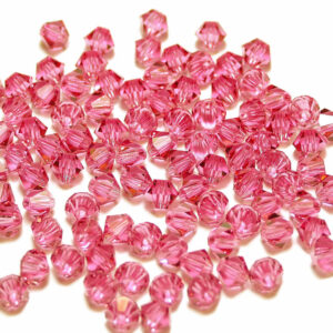 Crystal beads Bicone PRECIOSA rose 3 & 4 mm
