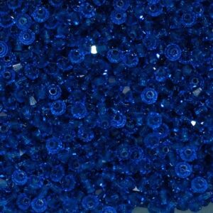 Perle di cristallo Bicono PRECIOSA capri blu 3 – 6 mm