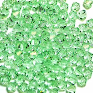 Perles de cristal Bicône PRECIOSA chrysolithe 3-8 mm