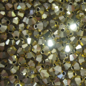 Kristallperlen Bicone PRECIOSA crystal aurum full 3 – 6 mm