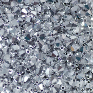 Perles de cristal Bicône PRECIOSA cristal labrador plein 3-6 mm