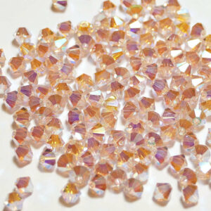 Crystal beads Bicone PRECIOSA light rosé 2AB 4 & 6 mm
