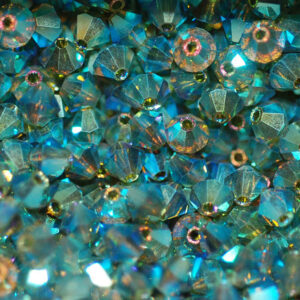 Perles de cristal Bicône PRECIOSA olivine 2AB 4 & 6 mm