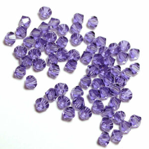 Perles de cristal Bicone PRECIOSA tanzanite 3-8 mm