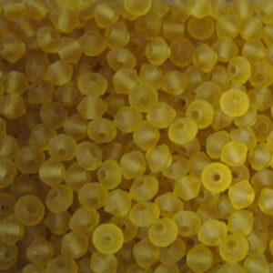 Perles de cristal Bicône PRECIOSA topaze mat 3-6 mm