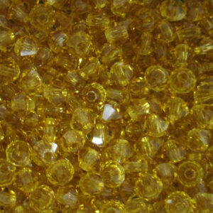 Crystal beads Bicone PRECIOSA topaz 3 – 6 mm