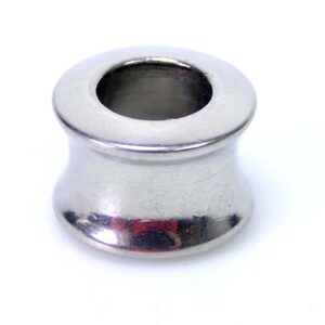 Large hole cylinder diabolo stainless steel 11x8mm