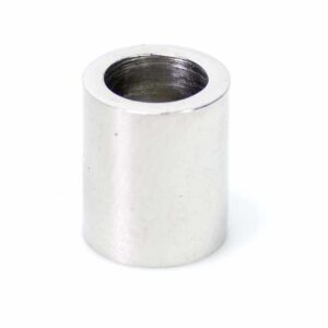 Large hole bead smooth stainless steel 7x9mm
