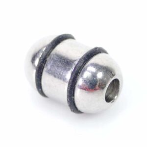 Cylinder with PVC ring stainless steel 11×8 mm
