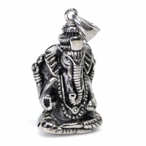 Lord Ganesha pendant stainless steel 42x23x14 mm