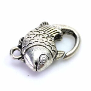 Carabiner fish metal 20 mm