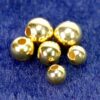 Sphères creuses 925 argent *doré* petit trou Ø 3 - 6 mm - 3mm