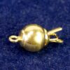 Ball Snap Lock Clasp 925 silver * gold-plated * Ø 6-12 mm - 6mm