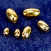 Olives 925 silver * gold-plated * Ø 3 - 5 mm - 3mm