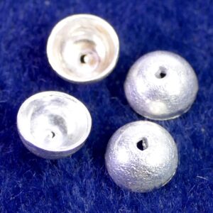 Bouchon perle lisse argent 925 Ø 7×3,7 mm
