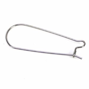 Ear hooks large stainless steel L 35 mm 2 pieces