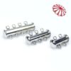 Multi-row stainless steel sliding clasp - 2-rows
