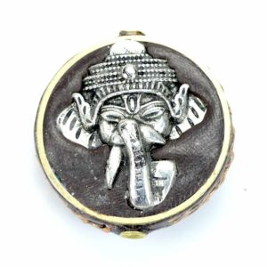 Tibetan pearl elephant silver 28×14 mm