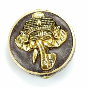 Tibetan pearl elephant gold 28×14 mm