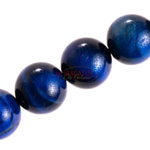 Tigerauge Perle Kugel blau 4-10 mm 1 Strang #4282 BACATUS Edelsteine 