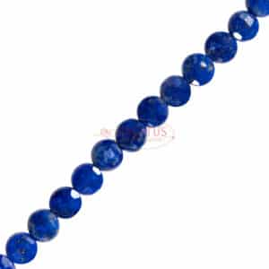 Pièces en lapis lazuli facetté 4-5mm, 1 fil