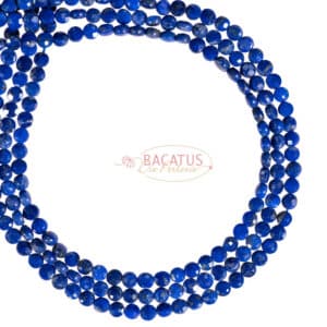 Lapis lazuli coins faceted 4-5mm, 1 strand