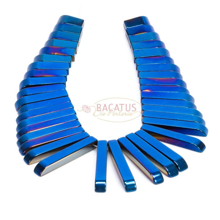 Hematite-rod-necklace-blue