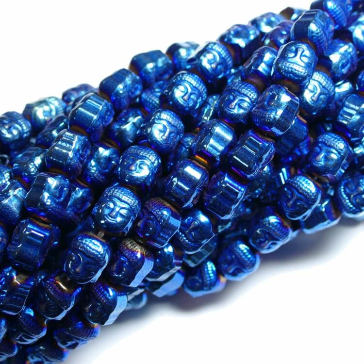 Hématite-bouddha-bleu