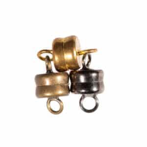 Magnetic clasp mini metal brass 6×10 mm
