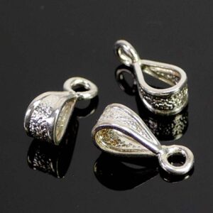 Loop for pendants silver-plated 10 mm