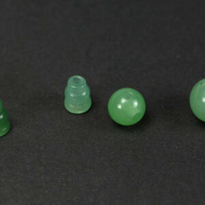 Perle de gourou aventurine 8-12 mm, 2 parties. ensemble