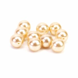 Perles de verre boules nacrées 10 mm 10 pièces