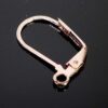 Crochets d'oreille clipsables, métal, choix de couleurs 4 pièces - Rosé