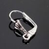 Crochets d'oreille clipsables, métal, choix de couleurs 4 pièces - argent