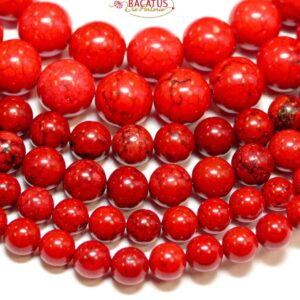 Sfera di magnesite rosso brillante 4 – 14 mm, 1 capo