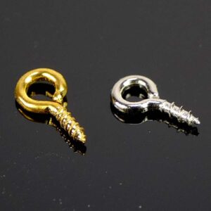 Eye screw thread metal 8 mm 10 pieces