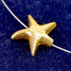 Starfish argent 925 * plaqué or * brossé Ø 12 mm