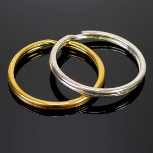 Key ring split ring large metal 35 mm